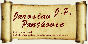 Jaroslav Panjković vizit kartica